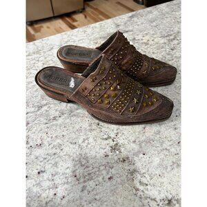 Roper Studded Western Mule‎ Sandals - Size  8.5